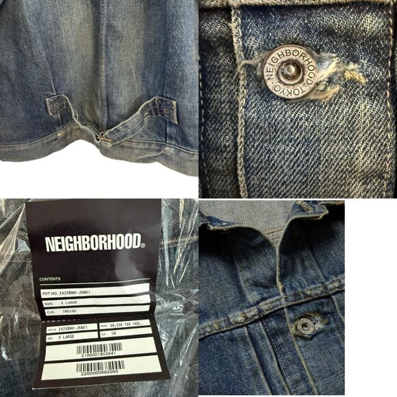 NWT - NEIGHBORHOOD SAVAGE DENIM TYPE-1 JACKET 242xbnh-jkm01 Size XL - Picture 10 of 16